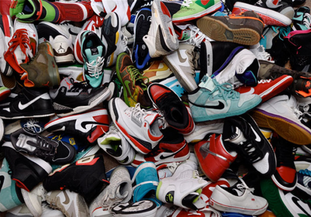 sneaker-pile