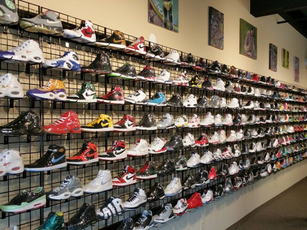 sneaker gallery wall